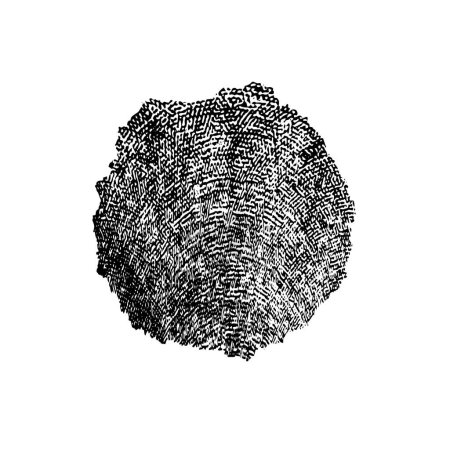 Illustration for Grunge black and white texture. Abstract spot isolated - Royalty Free Image