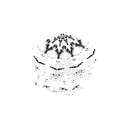 Illustration for Grunge brush stroke in black and white - Royalty Free Image