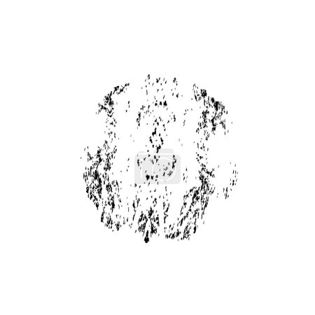 Illustration for Grunge black ink stroke on white background - Royalty Free Image