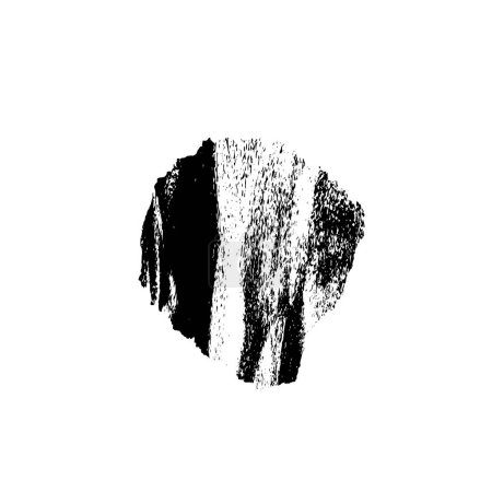 Ilustración de Black and white brush stroke, creative element - Imagen libre de derechos