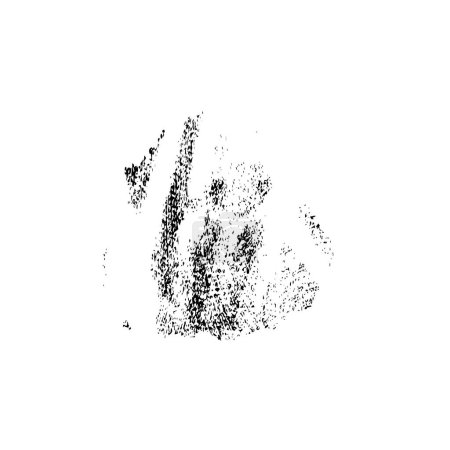 Ilustración de Brush stroke, black and white creative element - Imagen libre de derechos