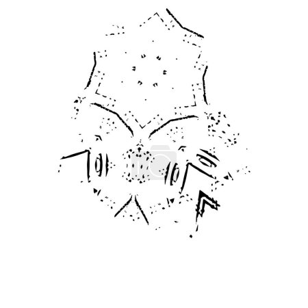 Ilustración de Ilustración de dibujos animados en blanco y negro de un pez - Imagen libre de derechos