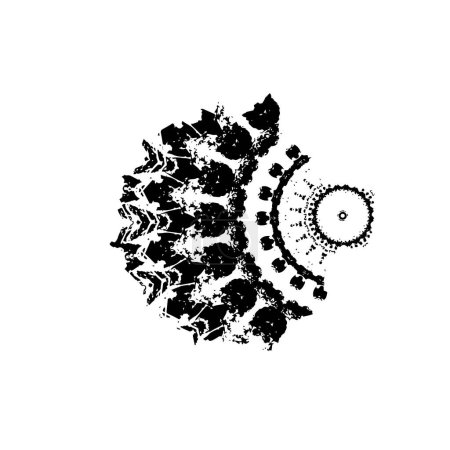 Ilustración de Patrón abstracto en blanco y negro - Imagen libre de derechos