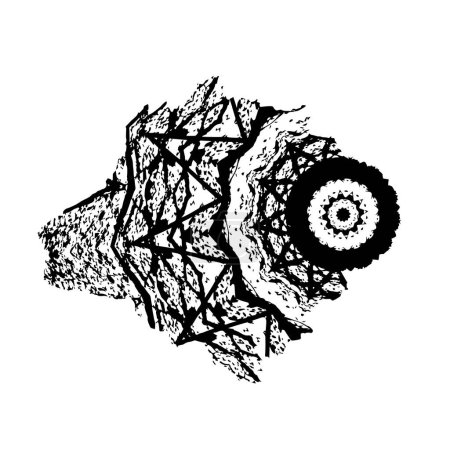 Ilustración de Ilustración vectorial dibujada a mano de un árbol - Imagen libre de derechos