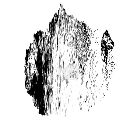 Ilustración de Mancha grunge abstracta sobre fondo blanco, ilustración vectorial - Imagen libre de derechos