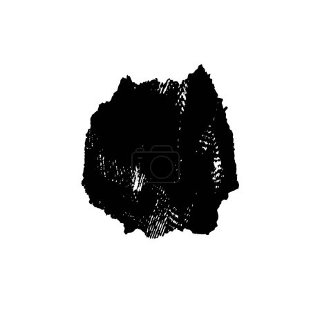 Téléchargez les illustrations : Tache noire abstraite sur fond blanc. illustration vectorielle - en licence libre de droit