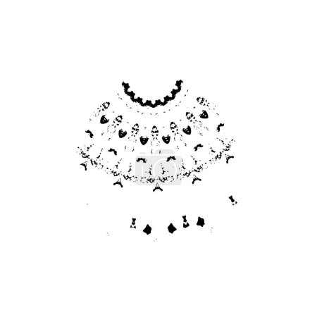 Illustration for Abstract black spot on white background. vector illustration - Royalty Free Image
