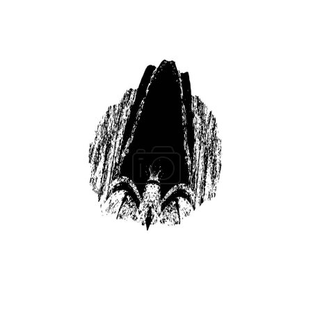 Illustration for Grunge monochrome texture background. - Royalty Free Image