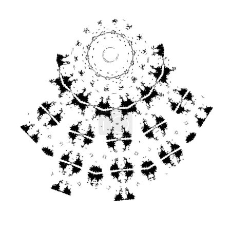 Ilustración de Collage del coronavirus del vector con los elementos del virus. coronavirus infección icono de infección. covid - 1 9 infección por coronavirus - Imagen libre de derechos