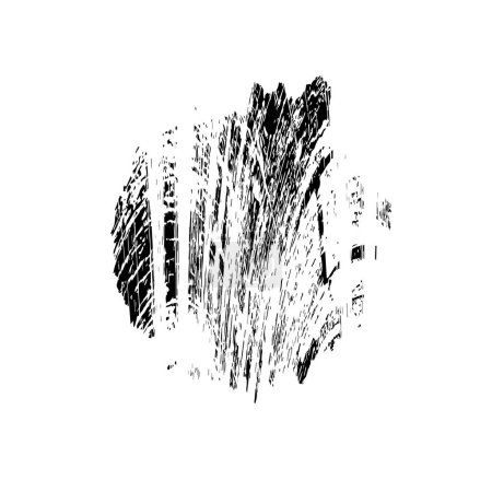 Ilustración de Trazo de cepillo negro y textura. grunge abstract - mano - elementos. - Imagen libre de derechos