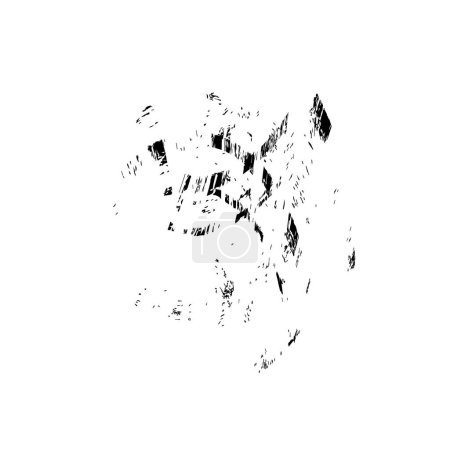 Ilustración de Elemento de diseño grunge abstracto sobre fondo blanco, ilustración vectorial - Imagen libre de derechos