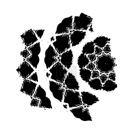 Ilustración de Fondo de patrón grunge abstracto. tonos blanco y negro. - Imagen libre de derechos