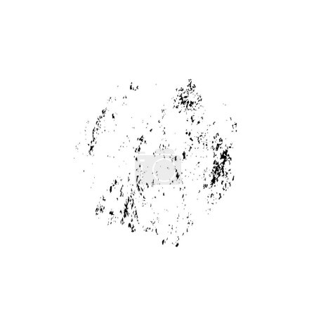 Ilustración de Mancha negra abstracta sobre fondo blanco. ilustración vectorial - Imagen libre de derechos