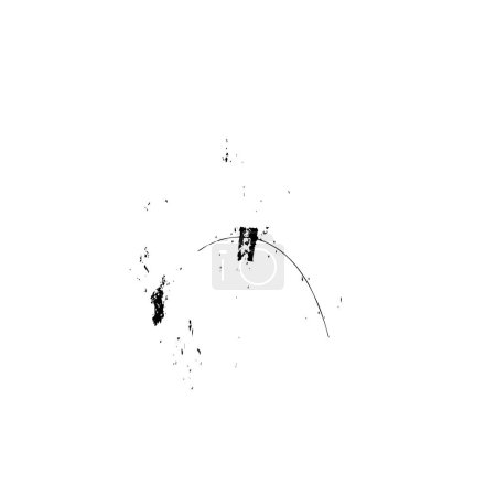 Ilustración de Salpicaduras de tinta negra. Grunge vector tinta ilustración - Imagen libre de derechos
