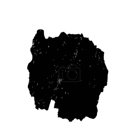 Ilustración de Salpicaduras de tinta negra. Grunge vector tinta ilustración - Imagen libre de derechos