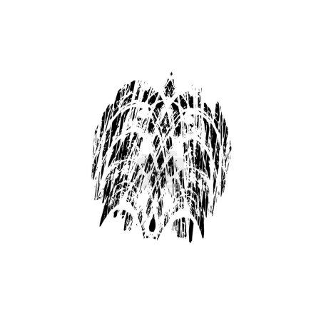 Ilustración de Grunge cepillo carrera vector fondo - Imagen libre de derechos