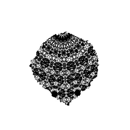 Illustration for Grunge black textured background. - Royalty Free Image