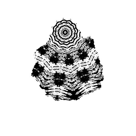 Ilustración de Fondo abstracto monocromo blanco y negro con decoración textura y diseño de arte - Imagen libre de derechos