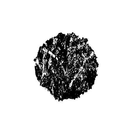 Ilustración de Forma abstracta en blanco y negro sobre fondo blanco. Ilustración vectorial - Imagen libre de derechos