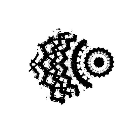 Ilustración de Forma abstracta sobre fondo blanco. Ilustración vectorial - Imagen libre de derechos