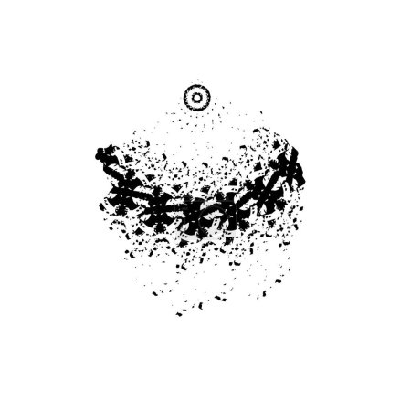 Illustration for Web simple illustration of grunge ink splash stroke - Royalty Free Image