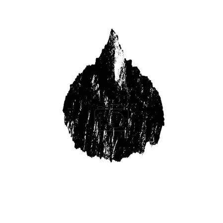 Illustration for Grunge vector black brush textured - Royalty Free Image