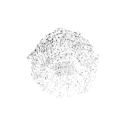 Illustration for Abstract grunge black spot isolated on white background - Royalty Free Image