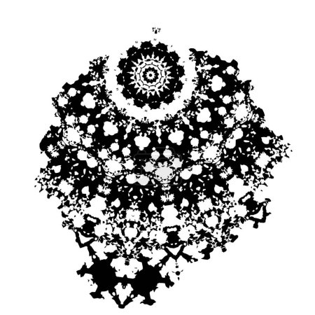 Ilustración de Grunge textura superpuesta. Fondo blanco y negro abstracto. Superficie vintage monocromática - Imagen libre de derechos