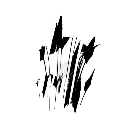 Ilustración de Plantilla grunge abstracta en blanco y negro, ilustración vectorial - Imagen libre de derechos