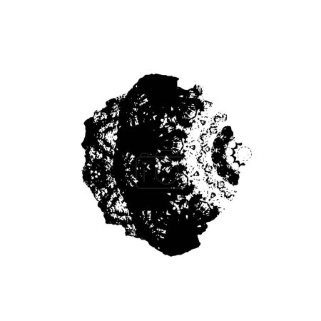 Ilustración de Negro y blanco monocromo envejecido fondo abstracto textura - Imagen libre de derechos