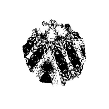 Ilustración de Grunge pincelada de tinta negra - Imagen libre de derechos