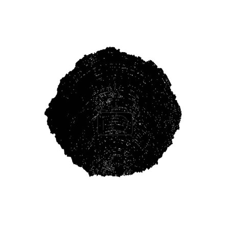Téléchargez les illustrations : Abstrait noir coup de pinceau sur fond blanc - en licence libre de droit