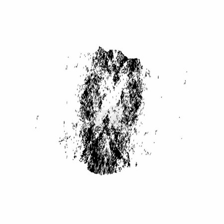 Ilustración de Grunge forma de tinta angustiada ilustración, en blanco y negro angustiado - Imagen libre de derechos