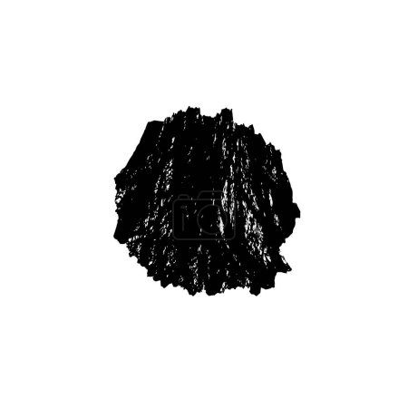 Ilustración de Trazo de cepillo vector. textura grunge tinta negra mano angustiada. golpe texturizado moderno negro. - Imagen libre de derechos