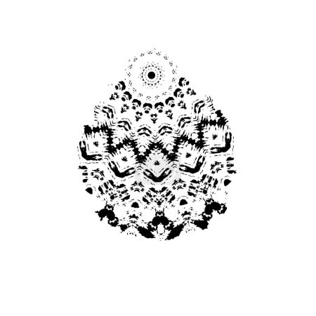 Ilustración de Diseño fractal abstracto, obras de arte creativas o su diseño - Imagen libre de derechos