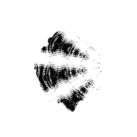 Ilustración de Trazo de cepillo negro abstracto y textura - Imagen libre de derechos