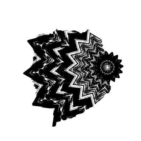Ilustración de Web grunge negro tinta forma fondo - Imagen libre de derechos
