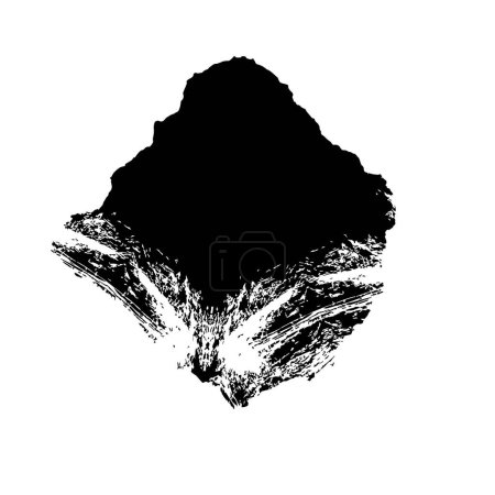 Illustration for Web grunge black ink shape background - Royalty Free Image