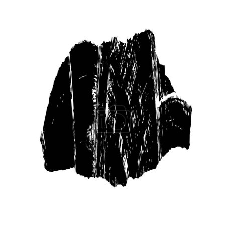 Ilustración de Grunge blanco y negro dibujado a mano tinta carrera vector ilustración - Imagen libre de derechos