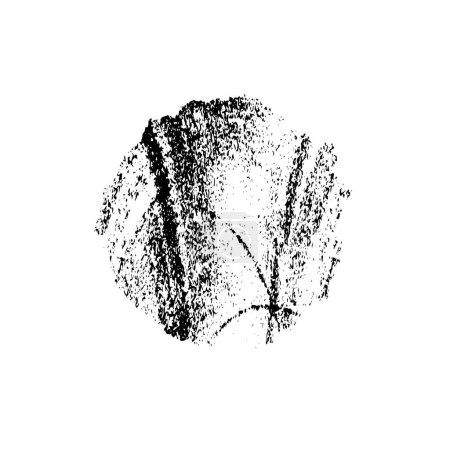 Ilustración de Vector dibujado a mano tinta cepillo trazo textura. textura grunge. fondo de pincelada para su diseño - Imagen libre de derechos