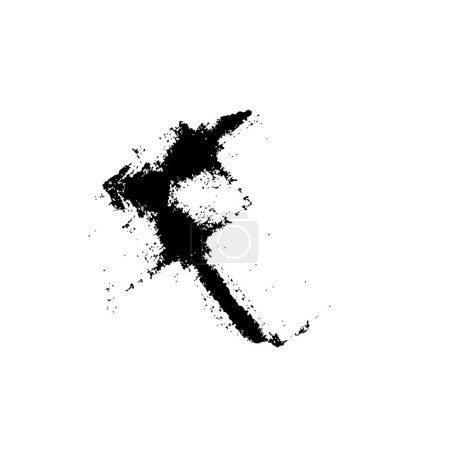 Illustration for Grunge black ink shape background - Royalty Free Image