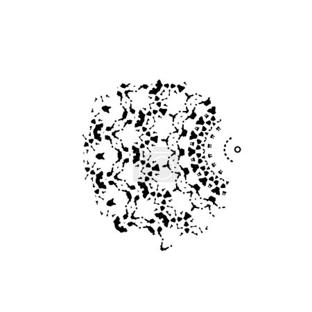 Téléchargez les photos : Illustration vectorielle d'une fleur gribouillée dessinée à la main - en image libre de droit