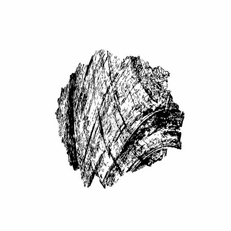 Ilustración de Ilustración vectorial de trazo de cepillo blanco y negro - Imagen libre de derechos
