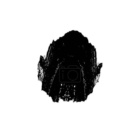 Illustration for Abstract  black decorative element on white background. vector illustration. - Royalty Free Image