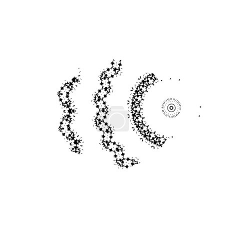 Illustration for Abstract black and white background. vector illustration - Royalty Free Image