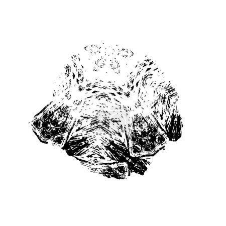 Ilustración de Detalle abstracto sobre fondo blanco. ilustración vectorial - Imagen libre de derechos