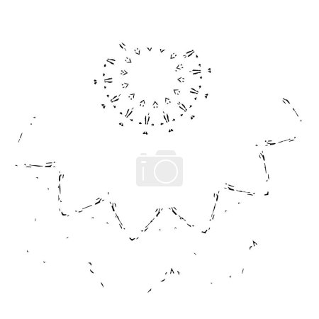 Illustration for Abstract detail on white background. vector illustration - Royalty Free Image