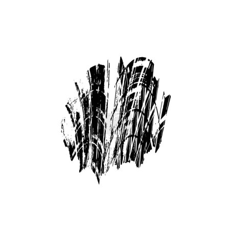 Illustration for Grunge ink splash stroke - Royalty Free Image
