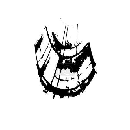 Ilustración de Vector negro cepillo carrera - Imagen libre de derechos