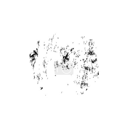 Photo for Grunge texture of black brush stroke isolated on white background - Royalty Free Image